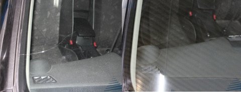 фото результат ремонта трещины на стекле авто